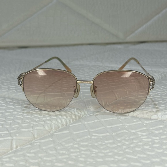 CELINE Oval Sunglasses Titan with Frames 54016-135 - Picture 2 of 13